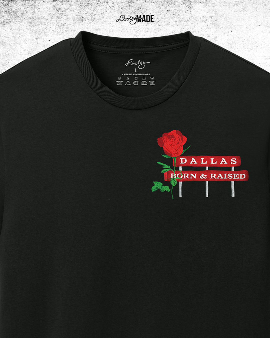 Dallas Concrete Rose Super Heavyweight Hoodie and Shirt