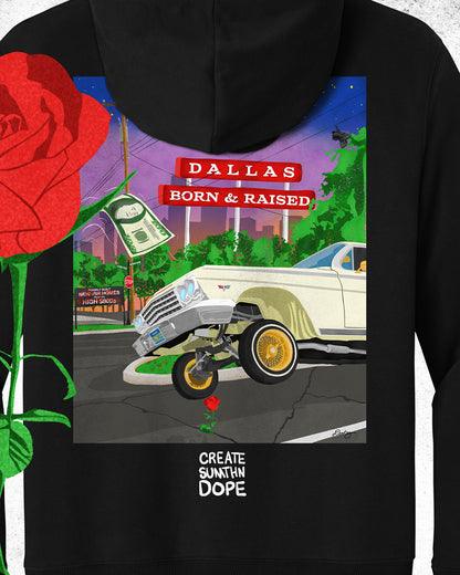 Dallas Concrete Rose Super Heavyweight Hoodie and Shirt