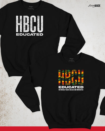 HBCU Educated Shirt and Crewneck Sweater