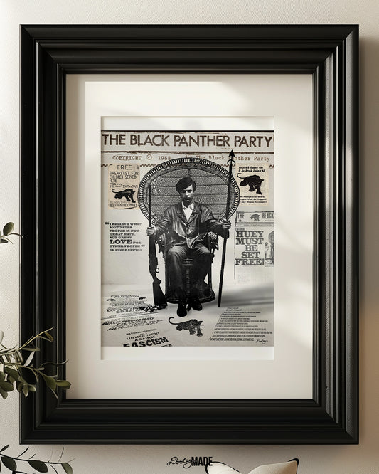 Huey Newton Black Panther Party Artwork Prints