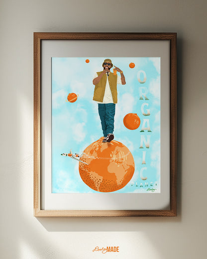 Organic Planet Larry June Artwork Prints