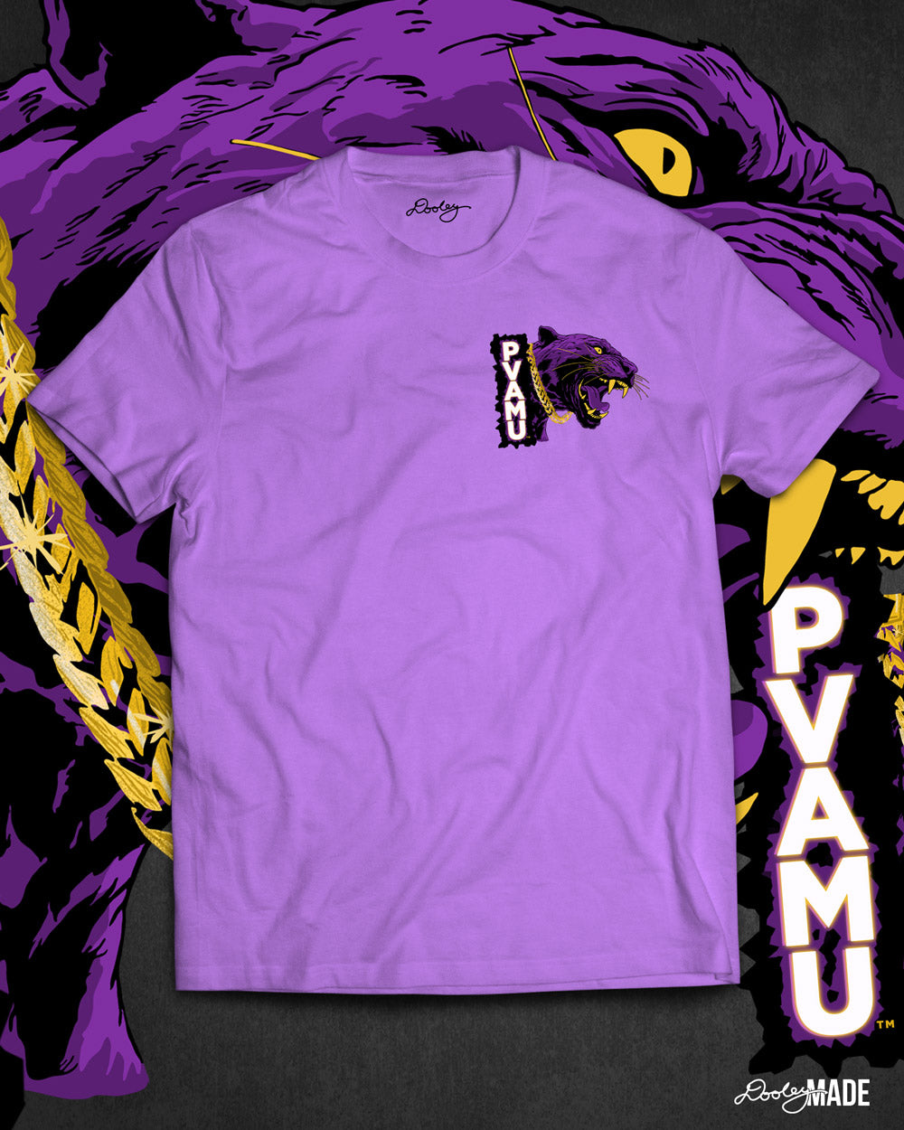 Cuban Link Panther Head Prairie View AM Shirt