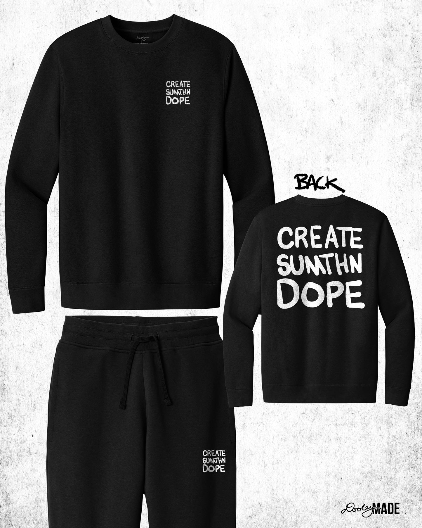 Create Sumthn Dope Fleece Set