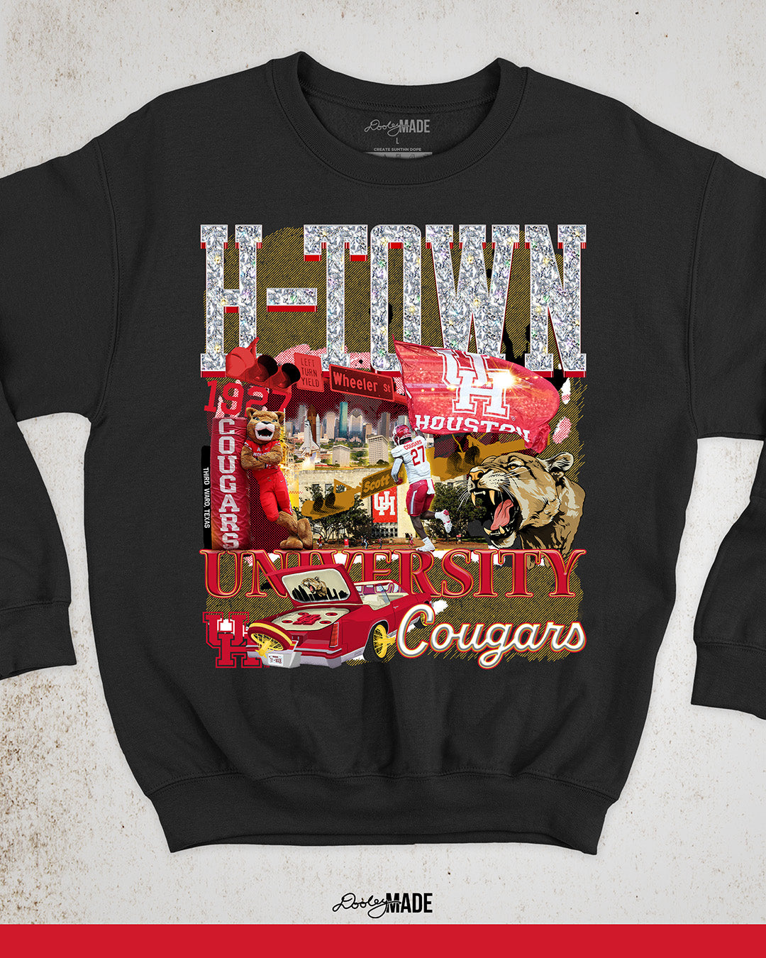 H-Town University Shirt and Crewneck University of Houston